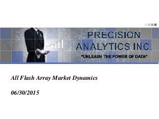 All Flash Array Market Dynamics
06/30/2015
 
