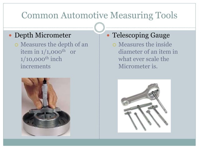 Precision measuring tools | PPT