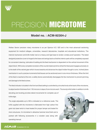 Precision microtome | PDF
