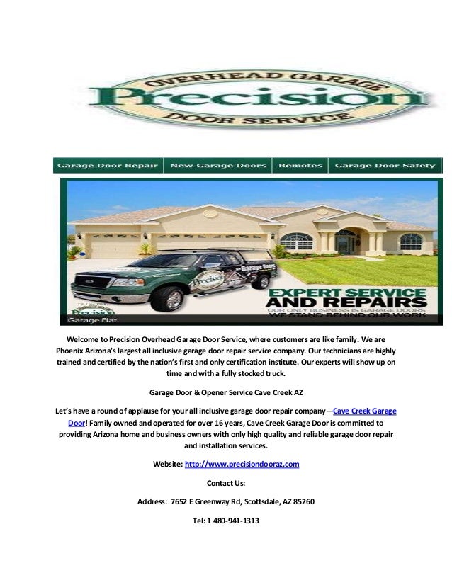Precision Overhead Cave Creek Garage Door Repair Service