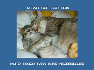 MESMO  QUE  ISSO  SEJA MUITO  POUCO  PARA  SUAS  NECESSIDADES 