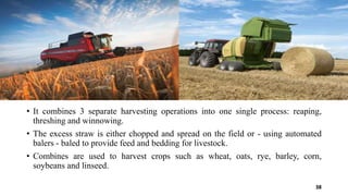 Linseed Threshing Process Precission farming ppt | PPTX