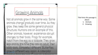 Precis writing: A pictorial guide through multiple passages | PPT