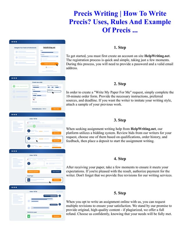 Precis Writing How To Write Precis Uses, Rules And Example Of Precis | PDF