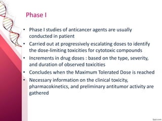 Preclinical and clinical screening of anticancer drugs | PPTX