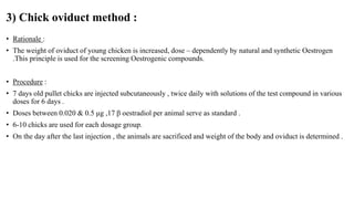 Pre clinical screening of anti fertility drugs | PPTX