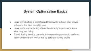 linux monitoring and performance tunning | PDF