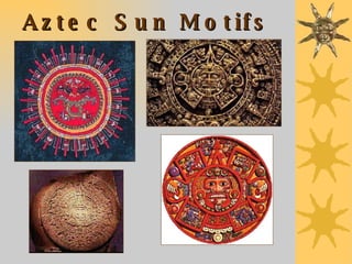 Aztec Sun Motifs 