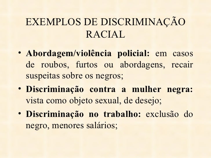 Preconceito racial Preconceito racial