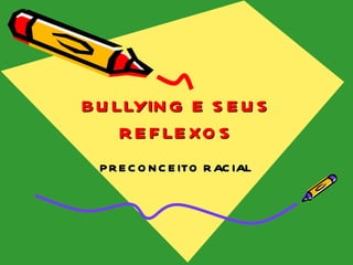 BULLYING E SEUS REFLEXOS PRECONCEITO RACIAL 