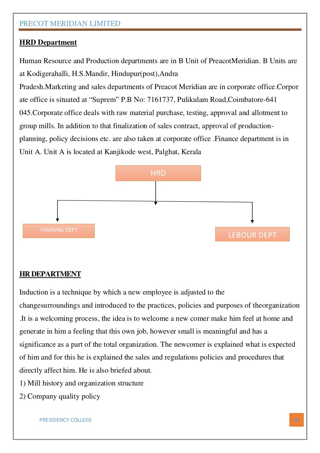 Precot meridian limited