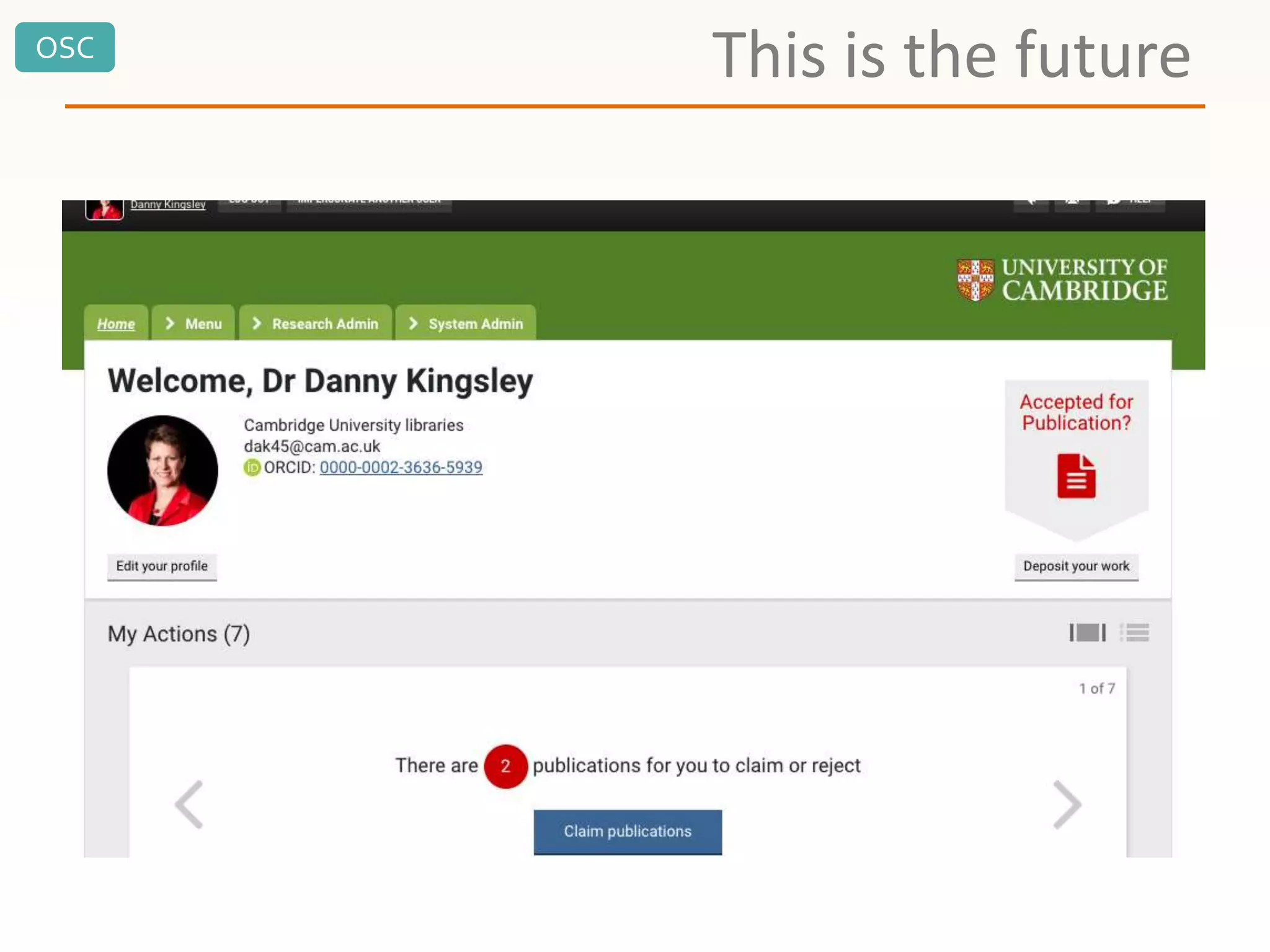 OSC
This is the future
 