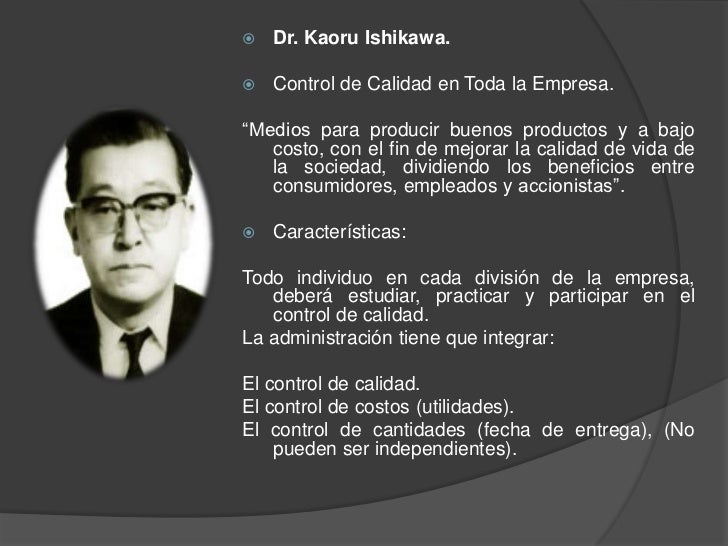 Precursores de la calidad