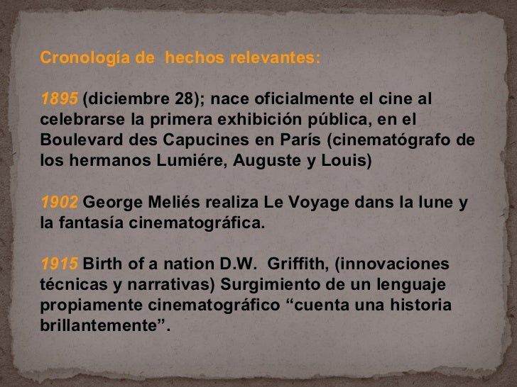 Historia del Cine.