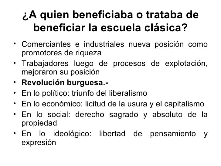 la escuela clasica la escuela clasica