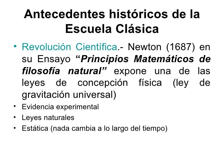 la escuela clasica la escuela clasica