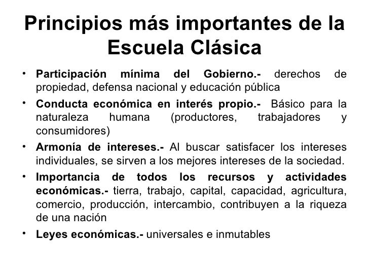 la escuela clasica la escuela clasica