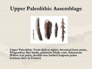 Precursors of Civilization--Lower to Upper Paleolithic | PPT