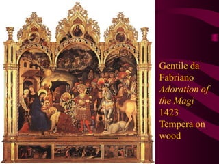 Gentile da FabrianoAdoration of the Magi1423Tempera on wood