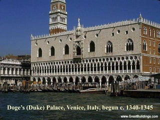 Doge’s (Duke) Palace, Venice, Italy, begun c. 1340-1345