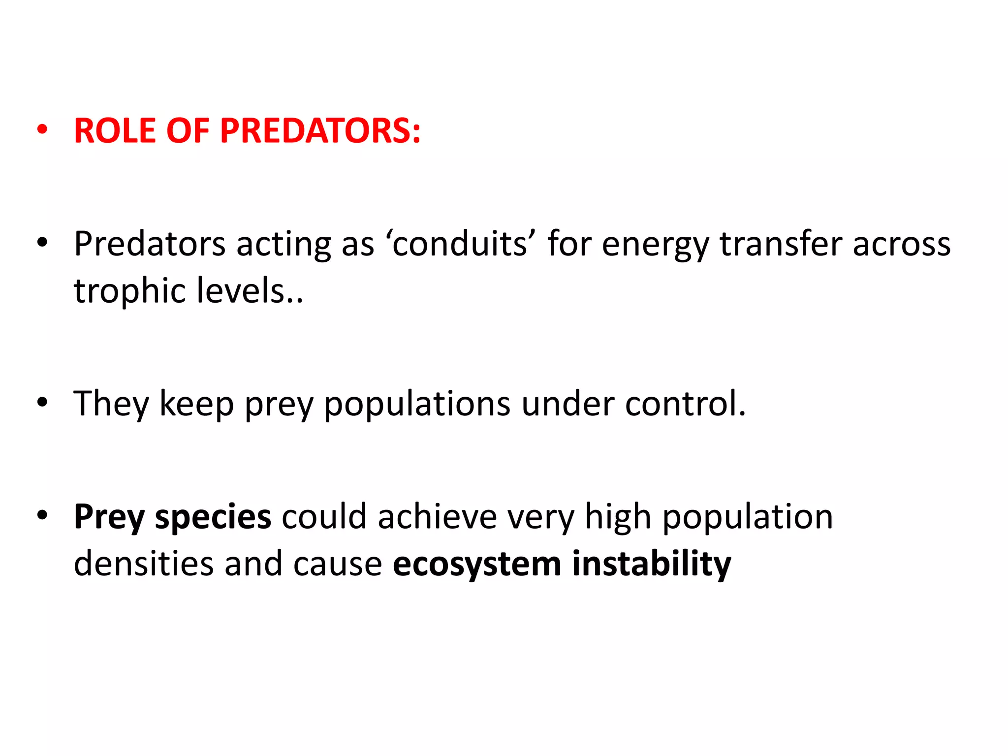 Predation and competition