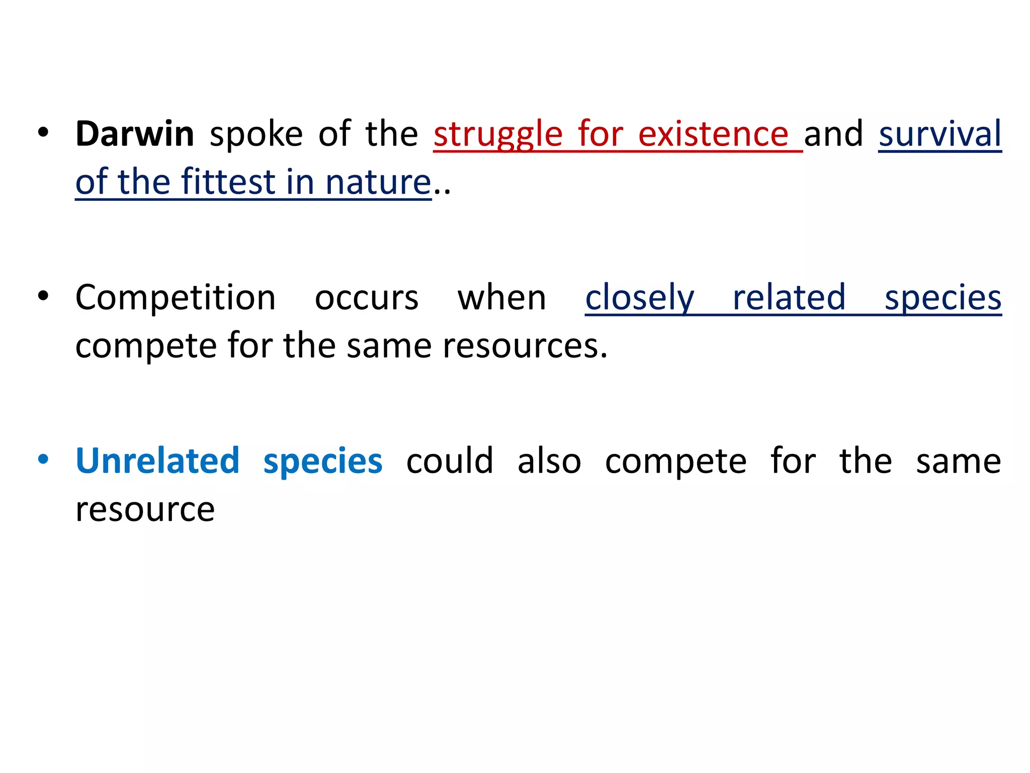 Predation and competition