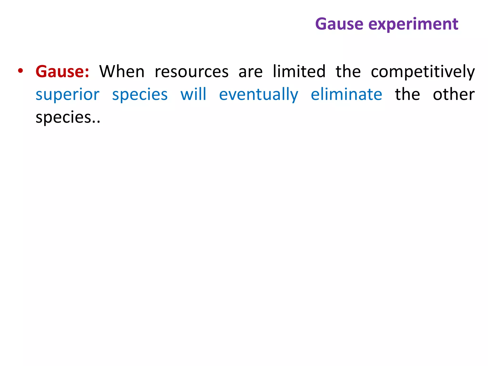 Predation and competition