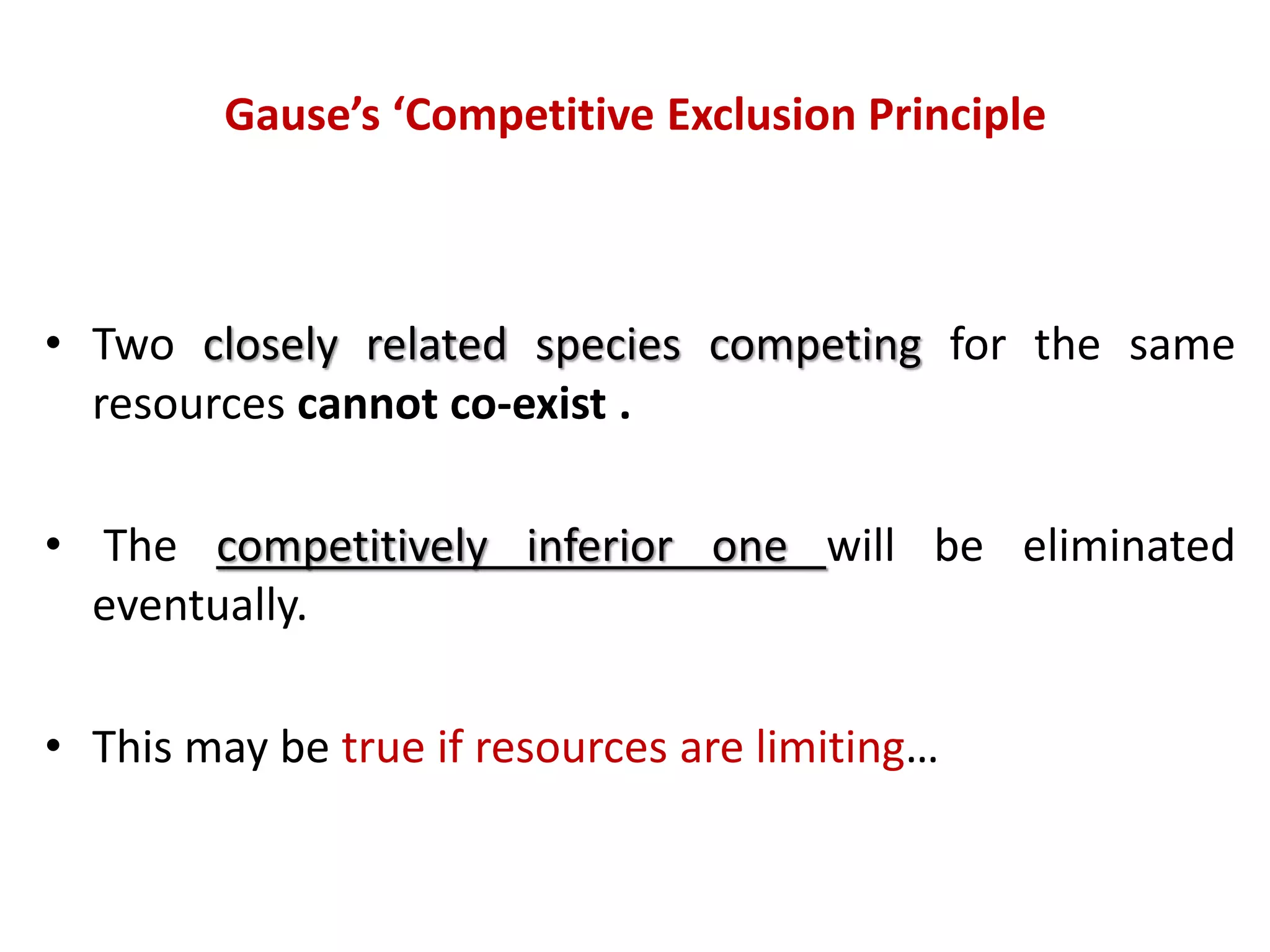 Predation and competition