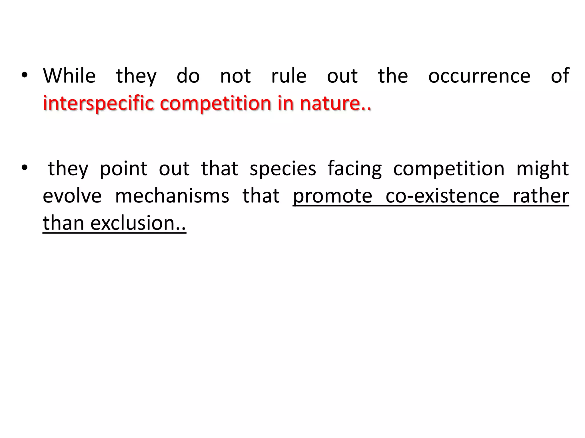 Predation and competition