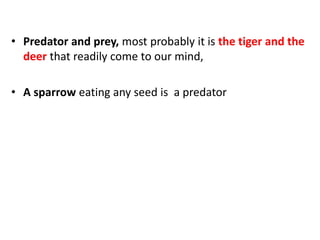 Predation and competition
