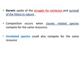 Predation and competition