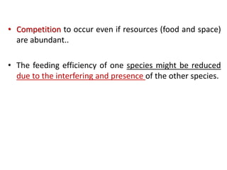 Predation and competition