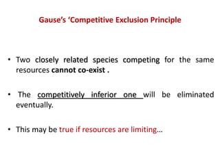 Predation and competition