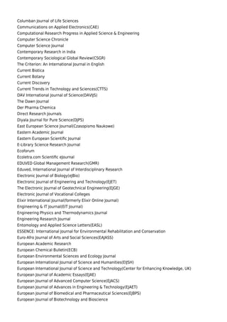 list of predatory journals, beware not to submitted .pdf