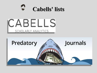 Cabells' lists
 