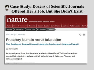 Case Study: Dozens of Scientific Journals
Offered Her a Job. But She Didn't Exist
 