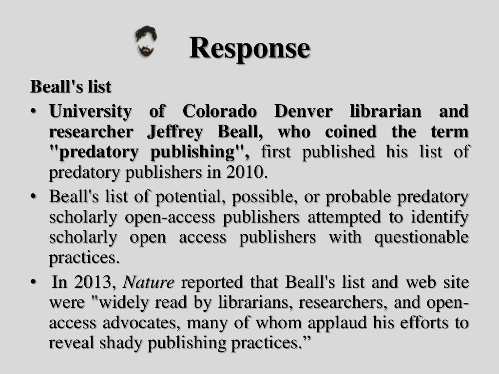 Predatory Journals