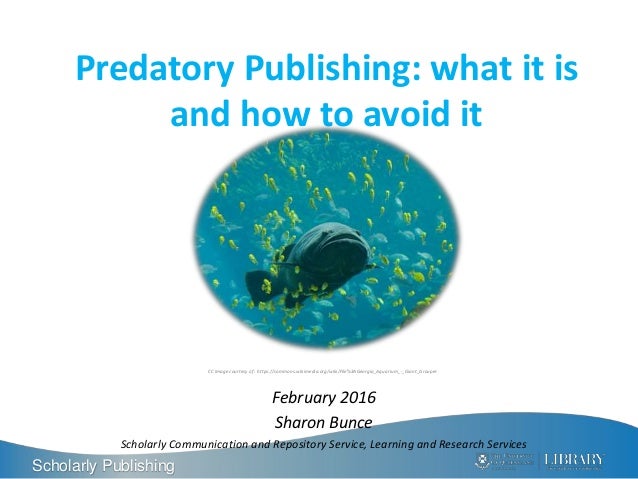 predatory publishing 2016