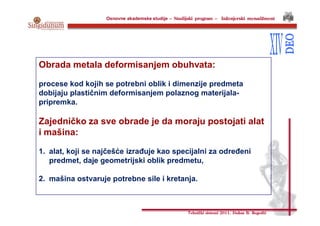 Osnovne akademske studije – Studijski program - Inženjerski menadžment
Tehnički sistemi 2011. Dušan B. Regodić
Obrada meta...