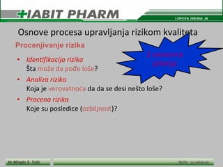 Procena Rizika Upravljanje rizikom i analiza rizika | PPT