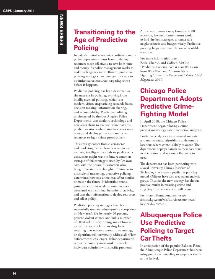 Predective Policingachtergrond