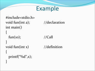 Pre defined Functions in C | PPT