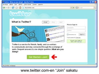 www.twitter.com-en “Join” sakatu 