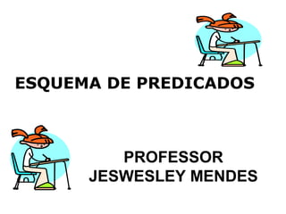 PROFESSOR
JESWESLEY MENDES
ESQUEMA DE PREDICADOS
 