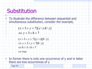 Simultaneous Substitution Example Predicate Logic | PPT