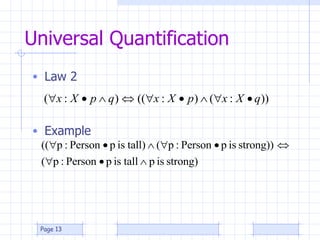 Universal Quantification ,[object Object],[object Object],Page  