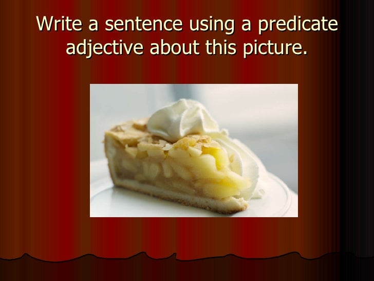 Predicate adjectives