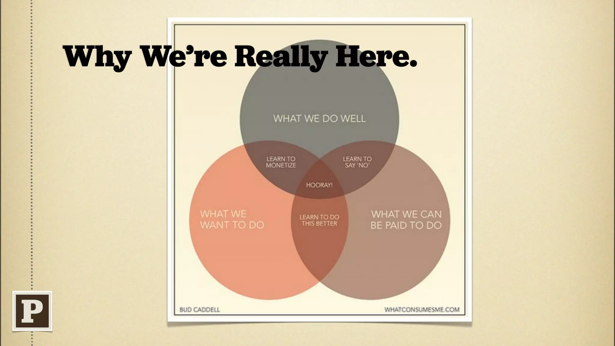 Why We’re Really Here.
 