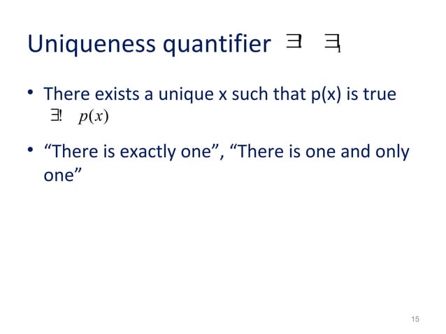 Predicates and Quantifiers | PPT