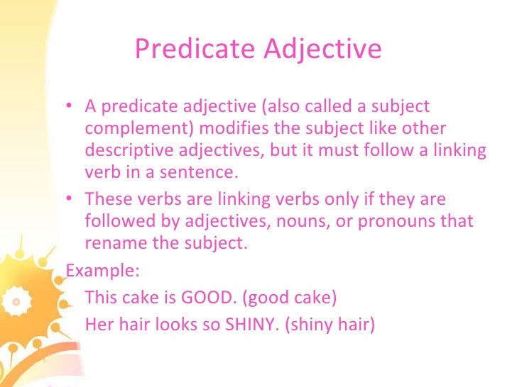 what is a predicate adjective what is a predicate adjective